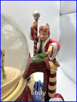 Disney Store Mickey's Holiday Workshop Snow globe With Original Box Tested Works