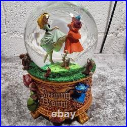 Disney Store Musical Snow Globe Sleeping Beauty The Art Of Aurora 2014 Sold Out