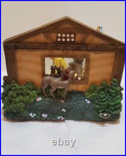 Disney Store Musical Snow Globe Snow White & The Seven Dwarfs Spinning Center