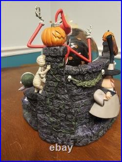 Disney Store Nightmare Before Christmas Jack Catches Santa Musical Snow Globe
