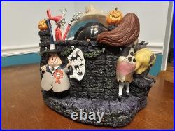 Disney Store Nightmare Before Christmas Jack Catches Santa Musical Snow Globe