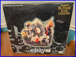 Disney Store Nightmare Before Christmas Jack Catches Santa Musical Snow Globe