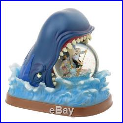 Disney Store Pinocchio Whale Snow Globe Dome Music box 25th Limited Edition New