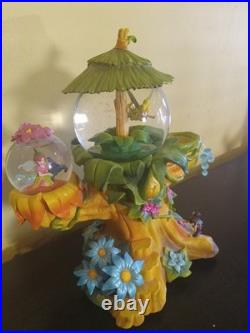 Disney Store Pixie Hollow Tinkerbell & Friends Musical Snowglobe