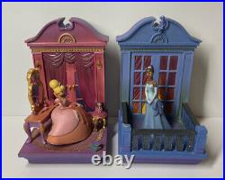 Disney Store Princess & the Frog Tiana & Charlotte Bookends RARE HTF (read)