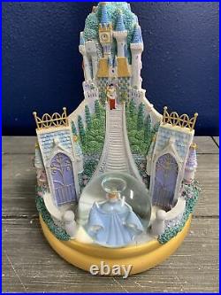 Disney Store RARE Three Globe Multi Princess Rotating Snowglobe