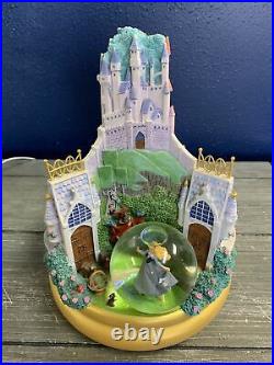 Disney Store RARE Three Globe Multi Princess Rotating Snowglobe