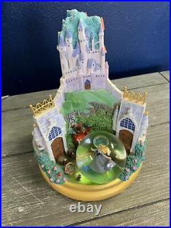 Disney Store RARE Three Globe Multi Princess Rotating Snowglobe