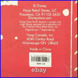 Disney Store Santa Mickey Mouse Snow Globe Deck the Halls Music Box with Box