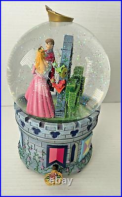 Disney Store Sleeping Beauty Large Musical Snowglobe Rare