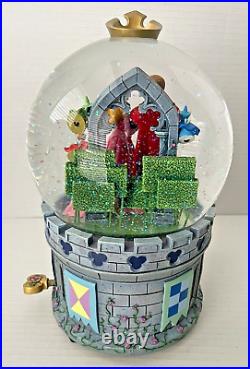 Disney Store Sleeping Beauty Large Musical Snowglobe Rare