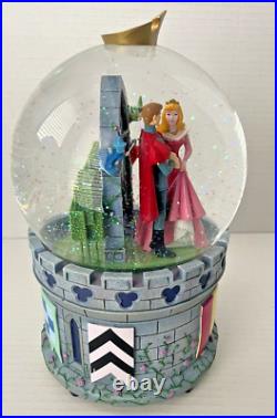 Disney Store Sleeping Beauty Large Musical Snowglobe Rare