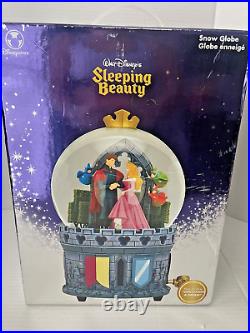 Disney Store Sleeping Beauty Large Musical Snowglobe Rare