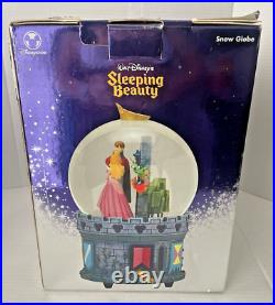 Disney Store Sleeping Beauty Large Musical Snowglobe Rare