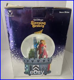 Disney Store Sleeping Beauty Large Musical Snowglobe Rare