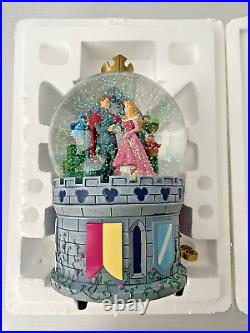 Disney Store Sleeping Beauty Large Musical Snowglobe Rare