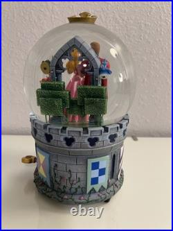 Disney Store Sleeping Beauty Princess Aurora & Prince Philip Musical Snow Globe