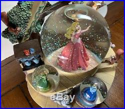 Disney Store Sleeping Beauty Snow Globe & Music Box Once Upon a Dream Multiple