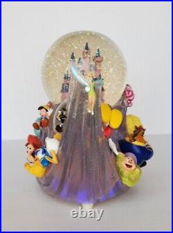 Disney Store Snow Globe Multi Character Musical Wave Light Up Zip A Dee Doo Dah