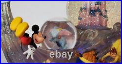 Disney Store Snow Globe Multi Character Musical Wave Light Up Zip A Dee Doo Dah