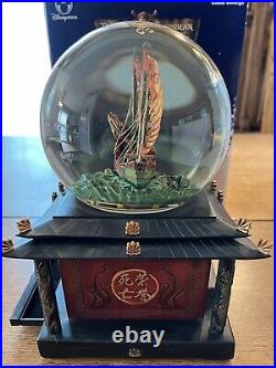 Disney Store Snow Globe Pirates of the Caribbean At World's End WithKey & Org Box