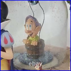 Disney Store Snow White And Dopey Wishing Well Snow Globe In Original Box READ