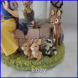 Disney Store Snow White And Dopey Wishing Well Snow Globe In Original Box READ