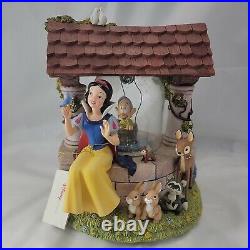 Disney Store Snow White And Dopey Wishing Well Snow Globe In Original Box READ