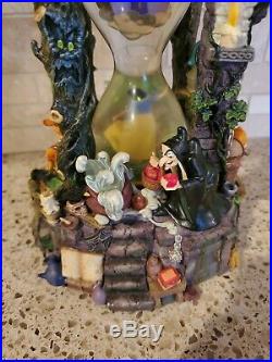 Disney Store Snow White and the Seven Dwarfs Hourglass Musical Snow Globe Large