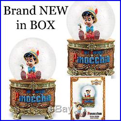 Disney Store Snowglobe Pinocchio WISH UPON A STAR Snow Globe NEW in BOX RARE