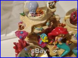 Disney Store The Little Mermaid Under The Sea Snowglobe Musical in Box