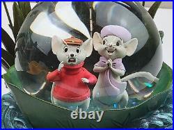 Disney Store The Rescuers 30th Anniversary Musical Snow Globe NO DRAGONFLY