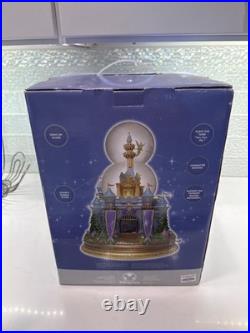 Disney Store Tinker Bell Castle Double Bubble Snow Globe Rotating musical