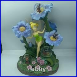 Disney Store Tinker Bell Fireflies Light Up Snow Globe Rare Large Display Works