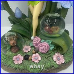 Disney Store Tinker Bell Fireflies Light Up Snow Globe Rare Large Display Works