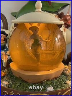 Disney Store Tinkerbell and the Lost Treasure Teapot Snow Globe Fairies WORKS