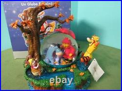 Disney Store Winnie The Pooh Rainy Day Music Box Snow-globe with original box