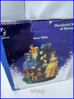 Disney Store Wonderful World of Disney Set of 2 Book End Snow Globes HandPainted Disney Store Wonderful World of Disney Set of 2 Book End Snow Globes HandPainted