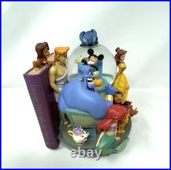 Disney Store Wonderful World of Disney Set of 2 Book End Snow Globes HandPainted Disney Store Wonderful World of Disney Set of 2 Book End Snow Globes HandPainted