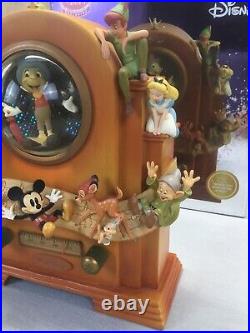 Disney Store Wonderful World of Disney Snow Globe Vintage Radio Music Box