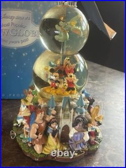 Disney Store World of Disney A Magical Gathering Musical Snow Globe With Box
