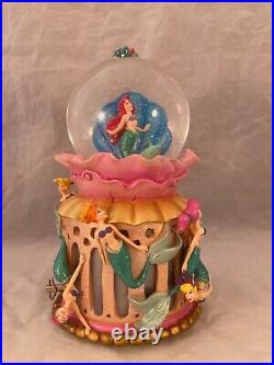 Disney Store musical Snow globe Little Mermaid Daughters Of Triton Ariel