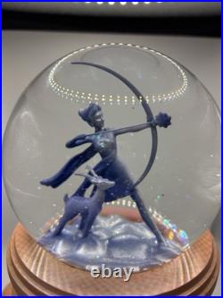 Disney Stores Walt Disney's Fantasia Musical Snow Globe Works One CHERUB MISSING
