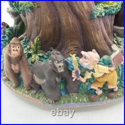 Disney Tarzan Snow Globe and Music 1998 Vintage Plays Two Worlds Works With Box