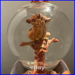 Disney The Lion King I CAN'T WAIT TO BE KING 2 Tier Snow Globe. Rare