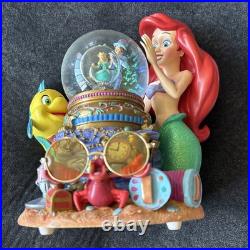 Disney The Little Mermaid Ariel Flounder Under the Sea Musical Snow Globe