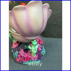 Disney The Little Mermaid Ariel Snow Globe Shell Coral Reef Flounder Sebastian
