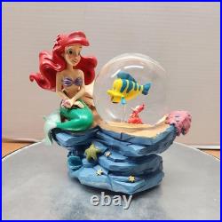 Disney The Little Mermaid Ariel with Flounder Under the Sea Snow Globe