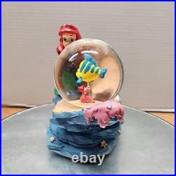 Disney The Little Mermaid Ariel with Flounder Under the Sea Snow Globe
