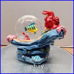 Disney The Little Mermaid Ariel with Flounder Under the Sea Snow Globe